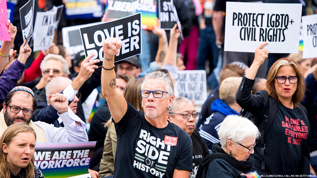 Pro-LGBTQ+ rights protest