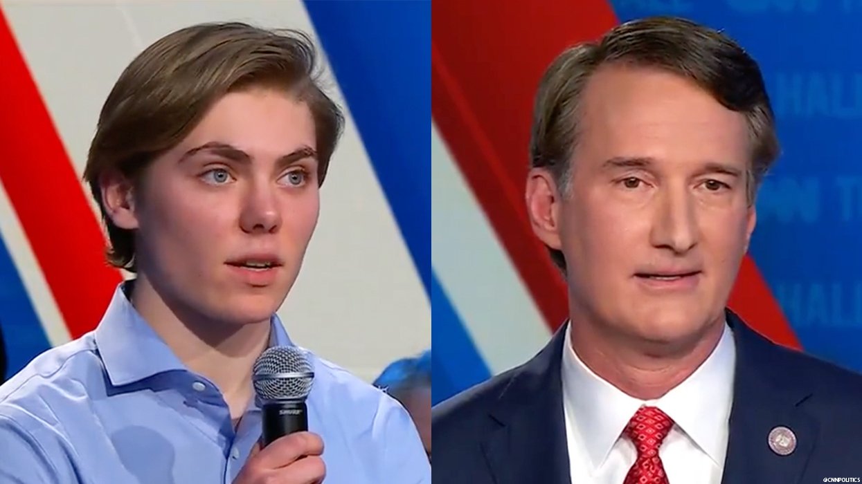 Transgender 17- year-old student Niko and Virginia Gov. Glenn Youngkin