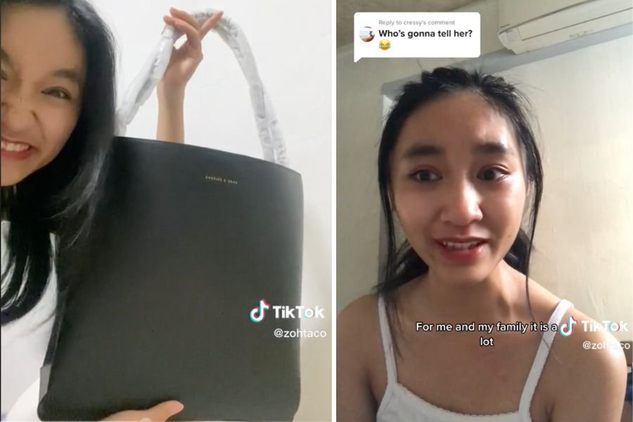 TikToker who was shamed over $80 bag gets 'gifted with products and  vouchers' from Charles & Keith