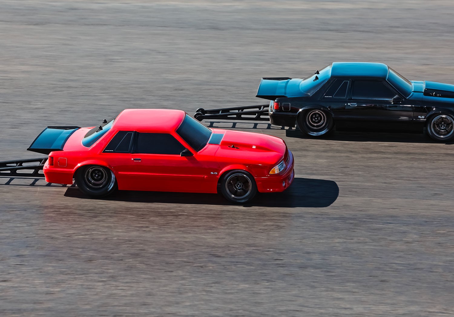 Best Electric Vehicle Ever: Traxxas Offers an 80s Drag Racing Mustang 5.0 Notchback R/C Car