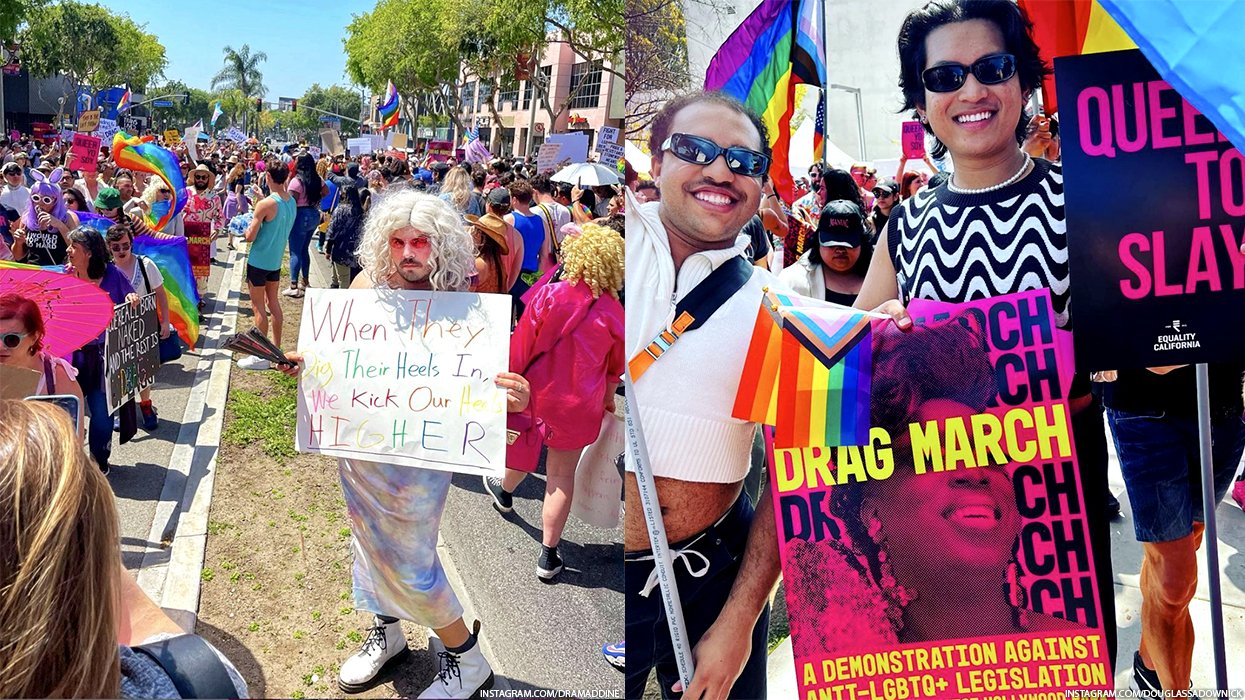 Drag March participants in Los Angeles