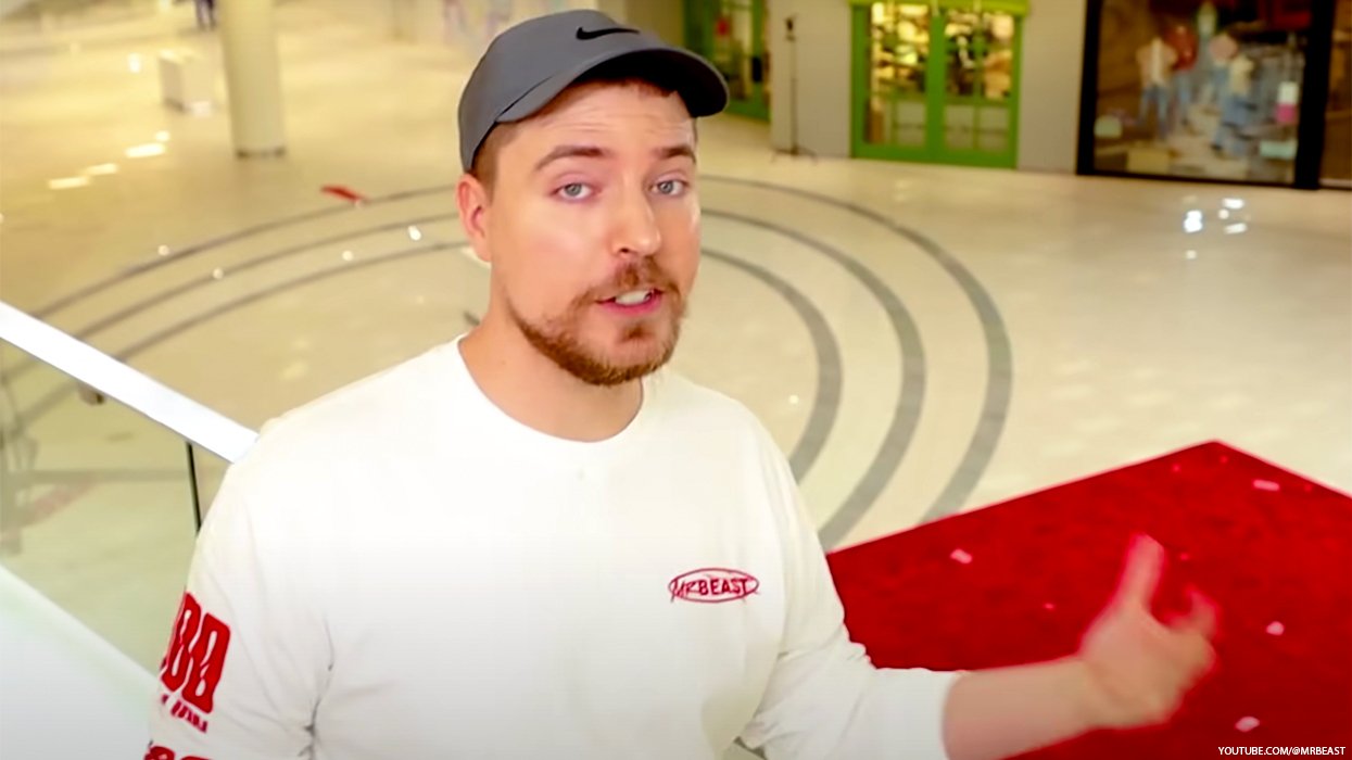 MrBeast pictured in one of his YouTube videos