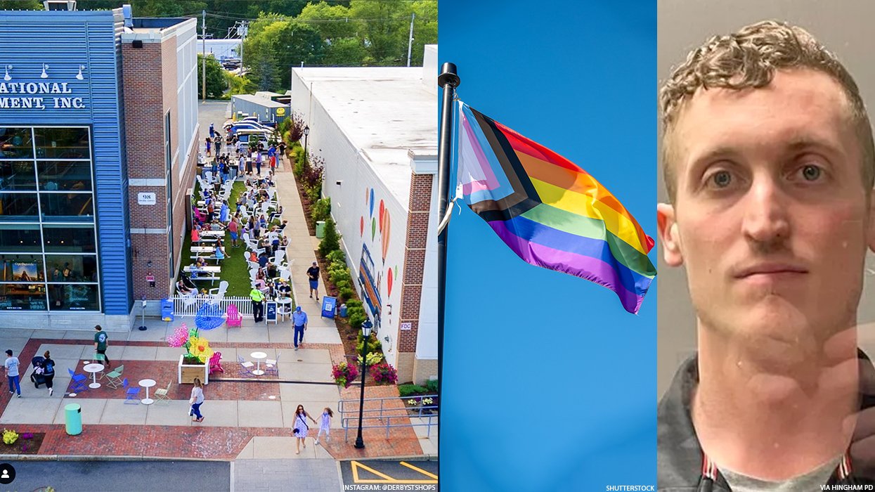 Derby Street Shops, a Pride Flag and Gage Scammell