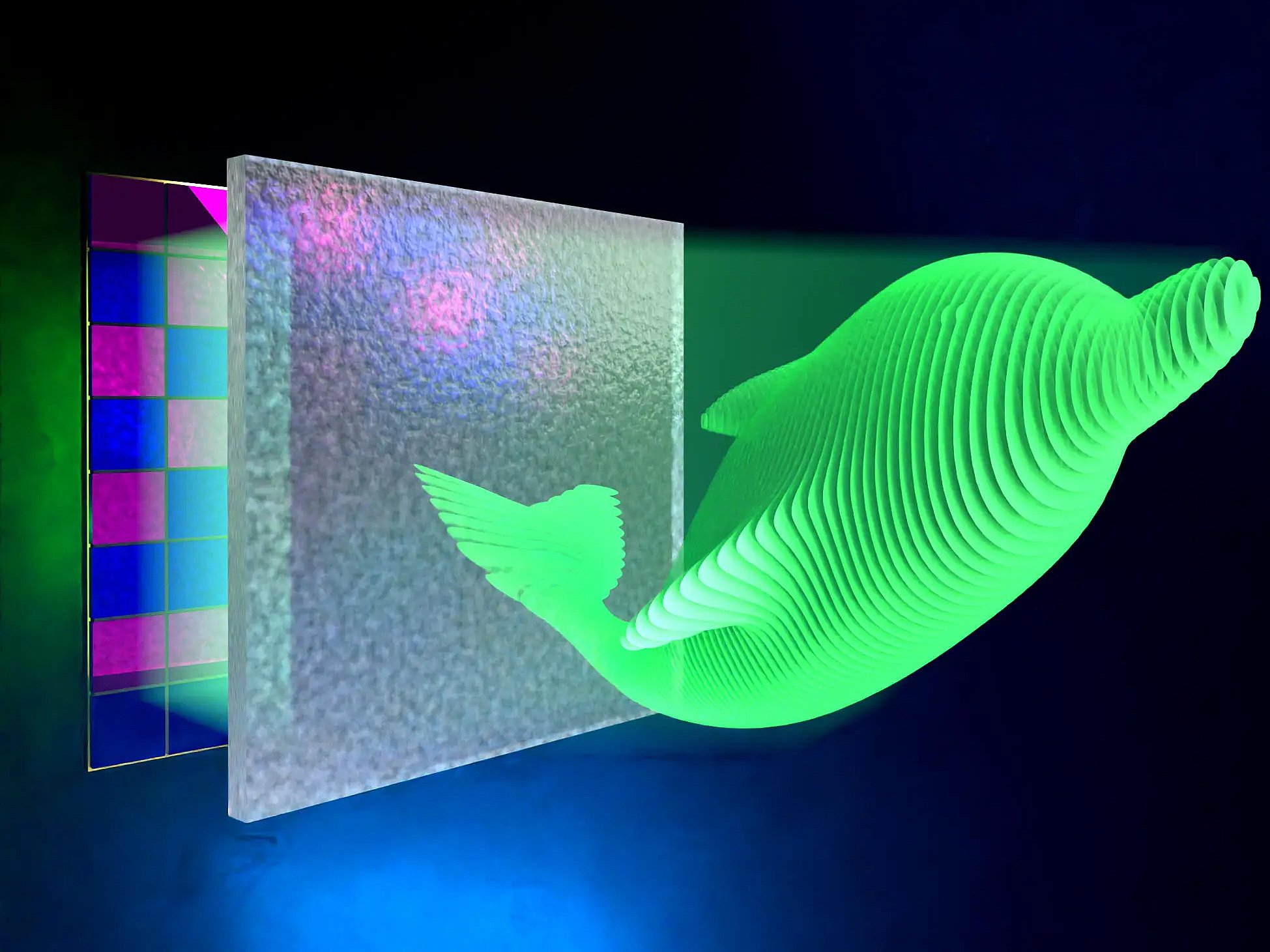 Using artificial intelligence to generate 3D holograms in real