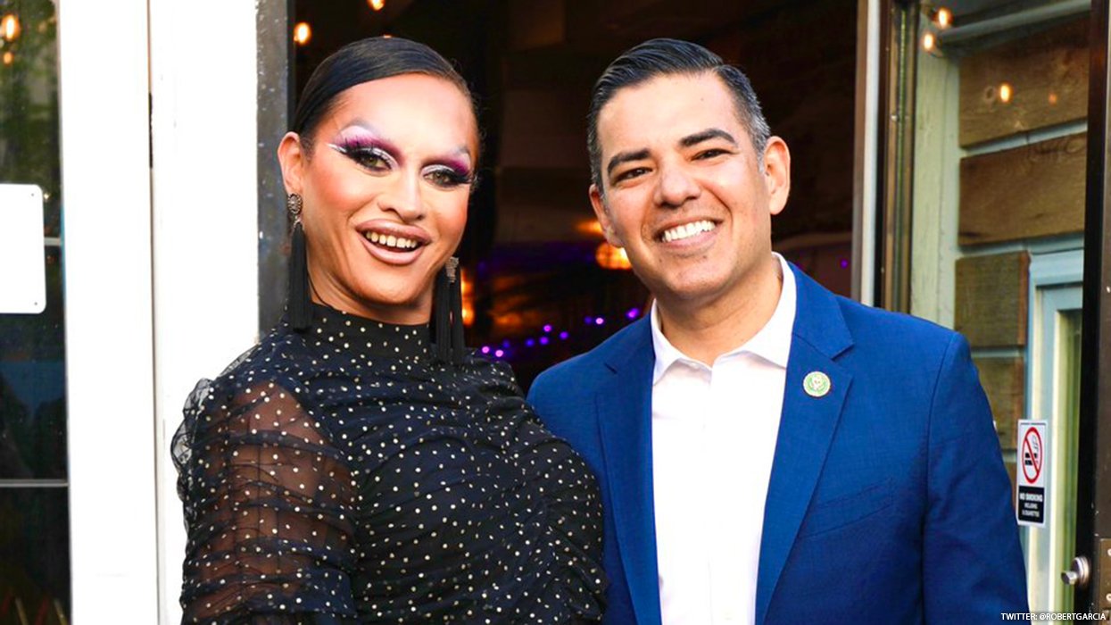 Sasha Colby and Rep. Robert Garcia