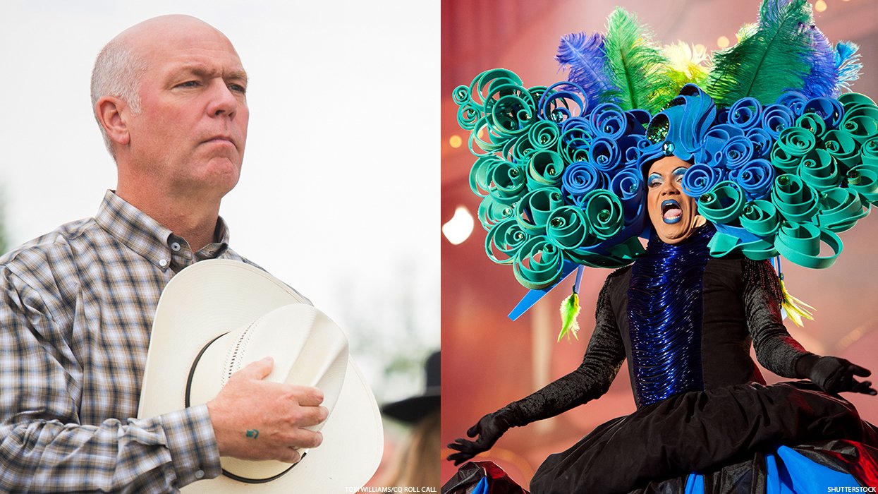 Montana Gov. Greg Gianforte and drag queen