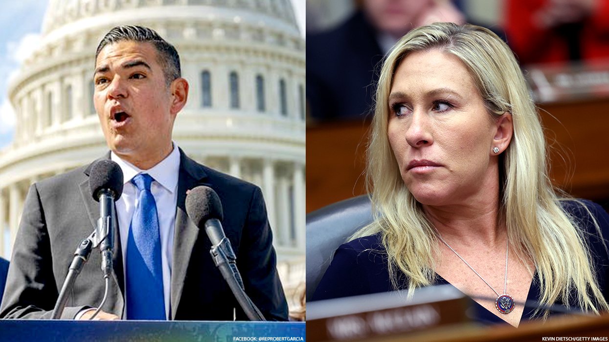 U.S. Reps. Robert Garcia and Marjorie Taylor Greene