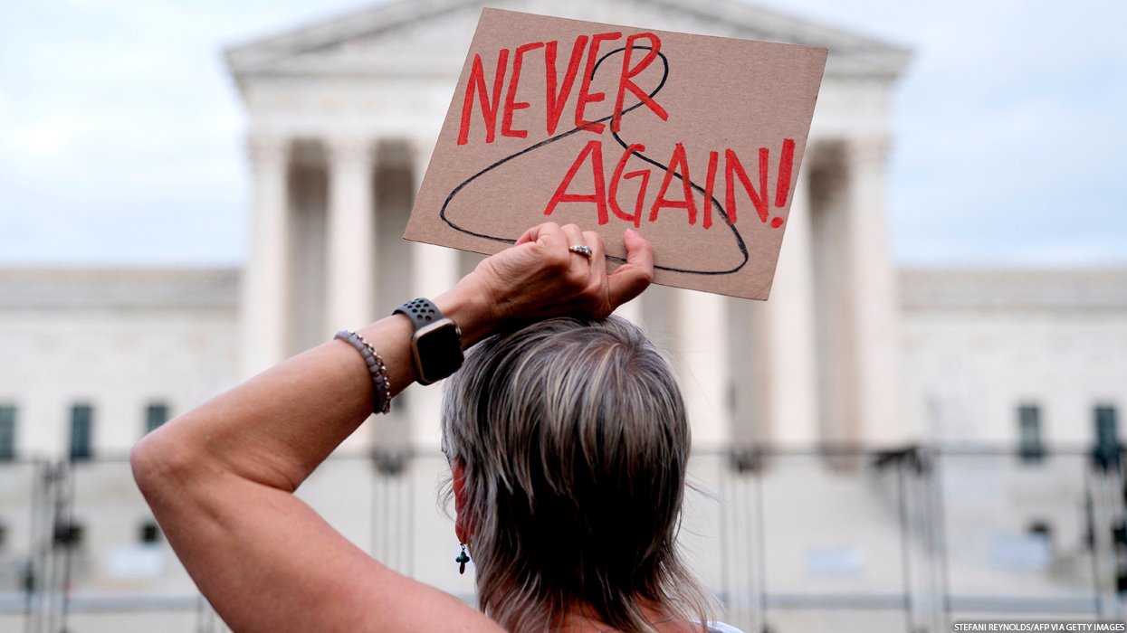 Abortion rights protester