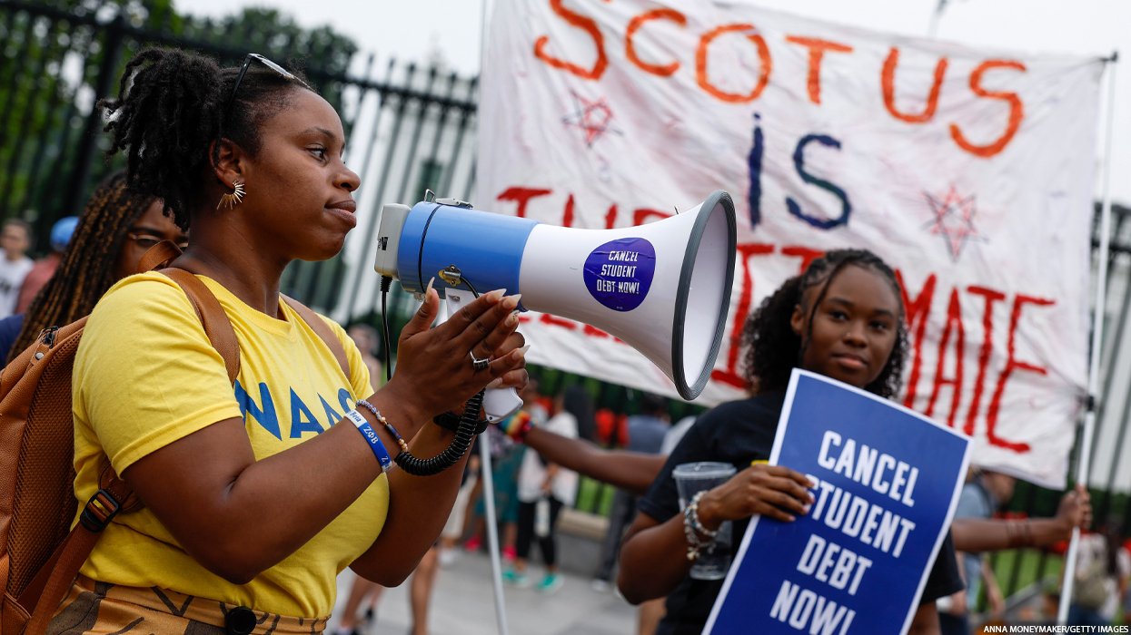 Protest of student debt ruling