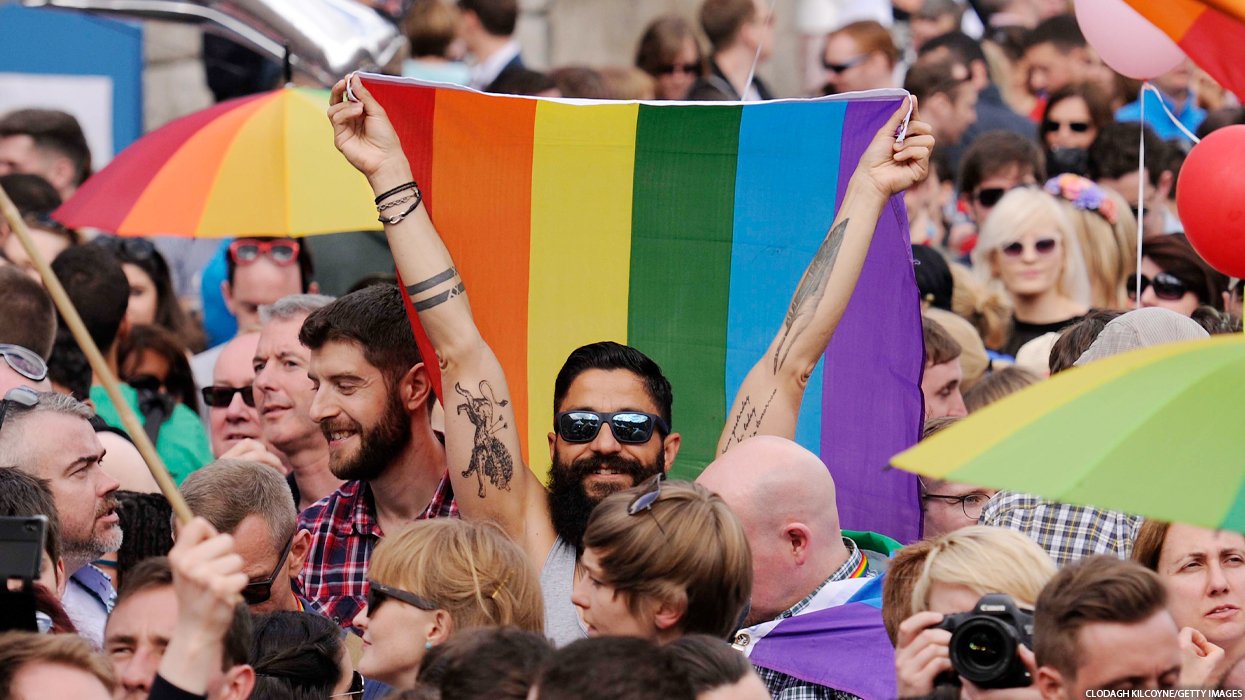 People celebrating pride