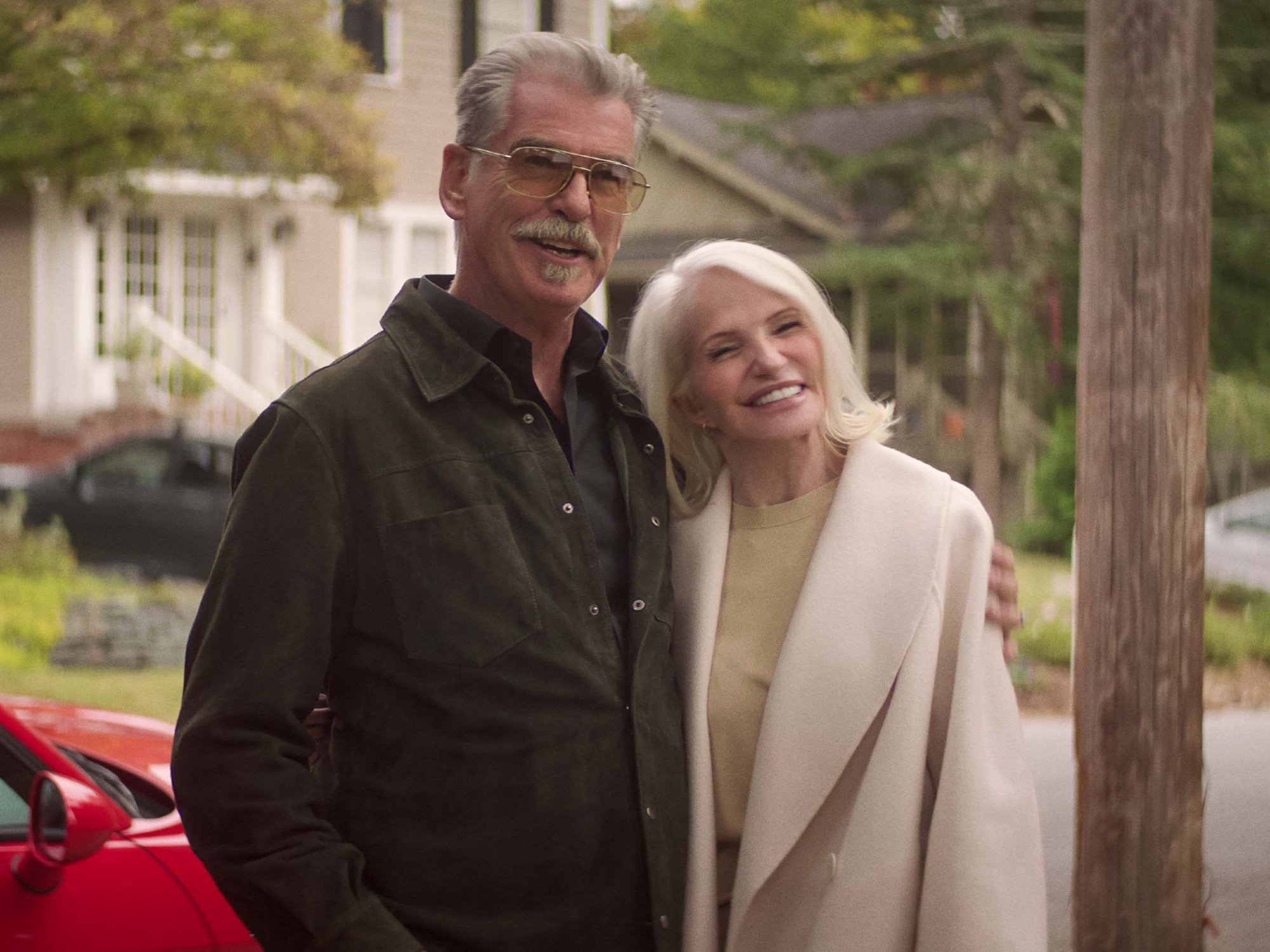 The Out-Laws' Stars Pierce Brosnan, Ellen Barkin Talk New Netflix Comedy