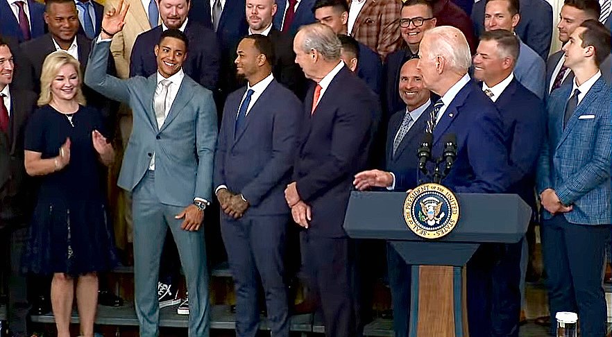 Biden hosts World Series-winning Astros at White House