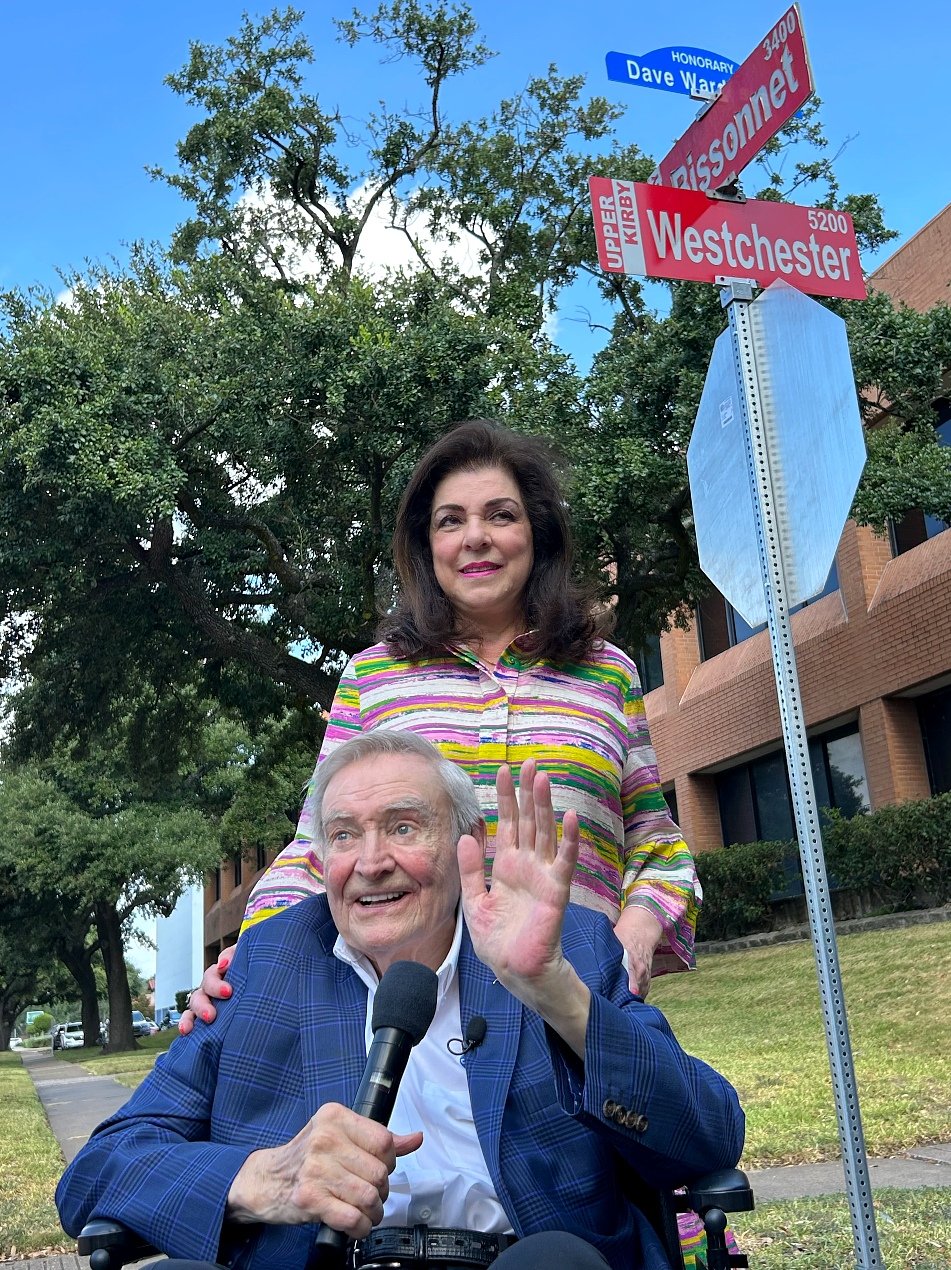Houston TV titan Dave Ward honored with new street anchoring his beloved  station - CultureMap Houston, image size:951x1270