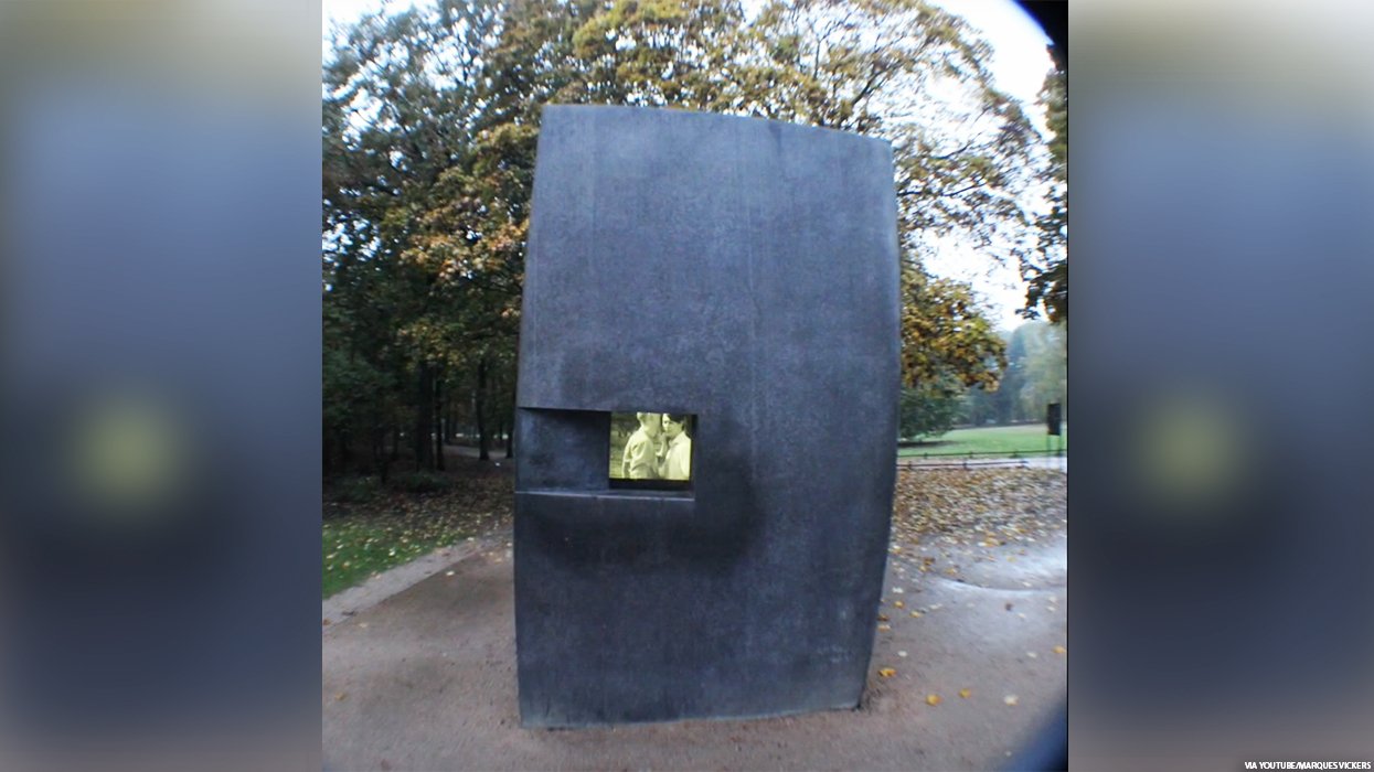A Holocaust memorial in Berlin.