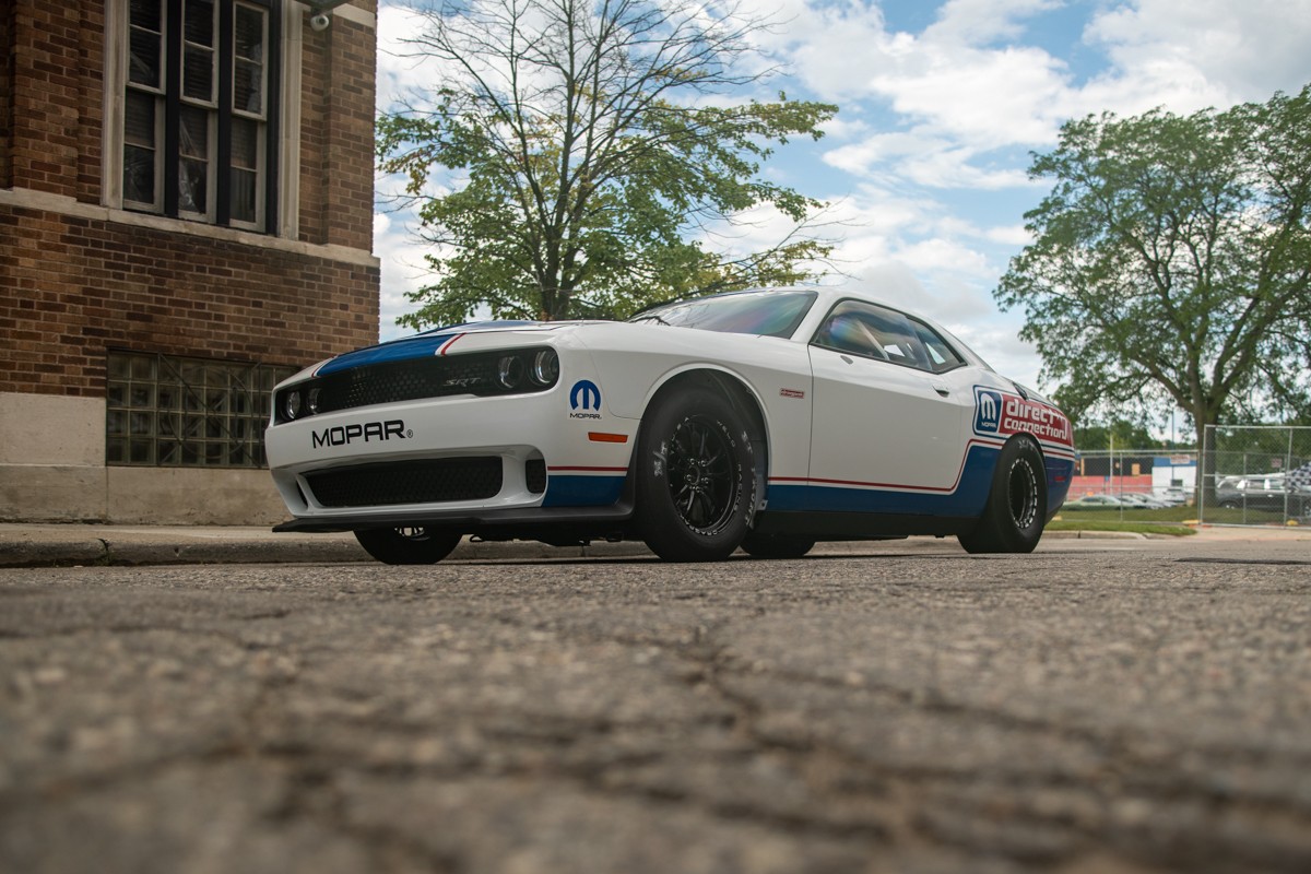 Spotted, Twin-Turbo Hurricane-Powered Challenger Drag Pak