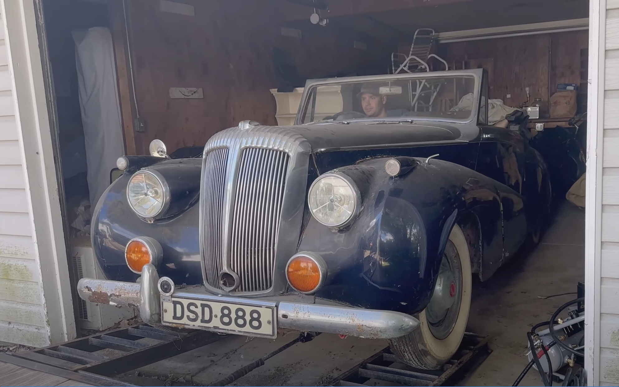 Video: Dusty Barn Find Daimler DB18 Gets Detailed and Heads to the Crawford Museum