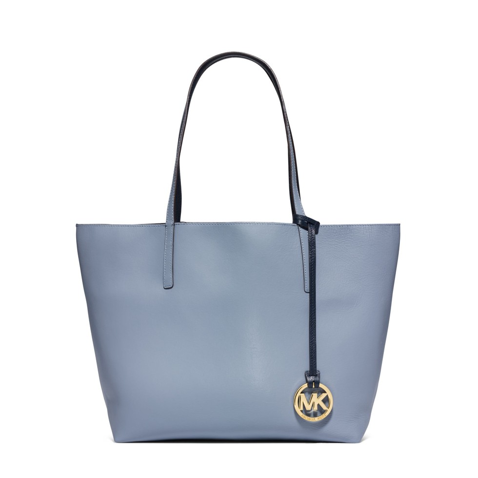 Michael Michael Kors \u0026quot;Izzy Large Reversible Leather Tote,\u0026quot; $141; michaelkors.com