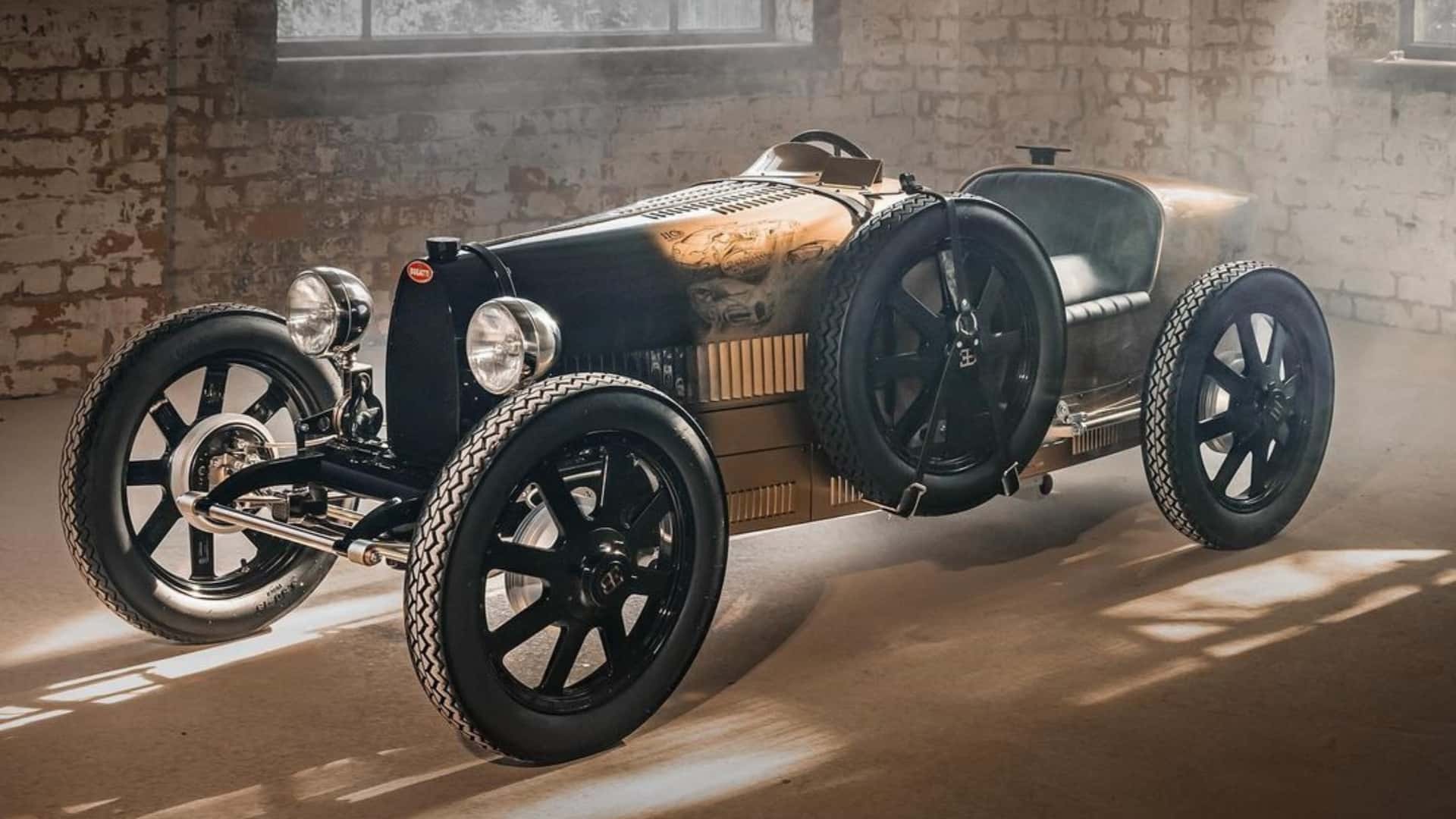 Bugatti Baby II Type 35 Replica Embraces Brand's History with Hand-Drawn Sketches