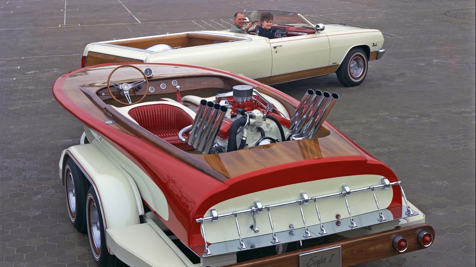 GM Reshares Classic 1965 Chevelle El Camino Surfer I Convertible and Hot Rod Boat Concepts