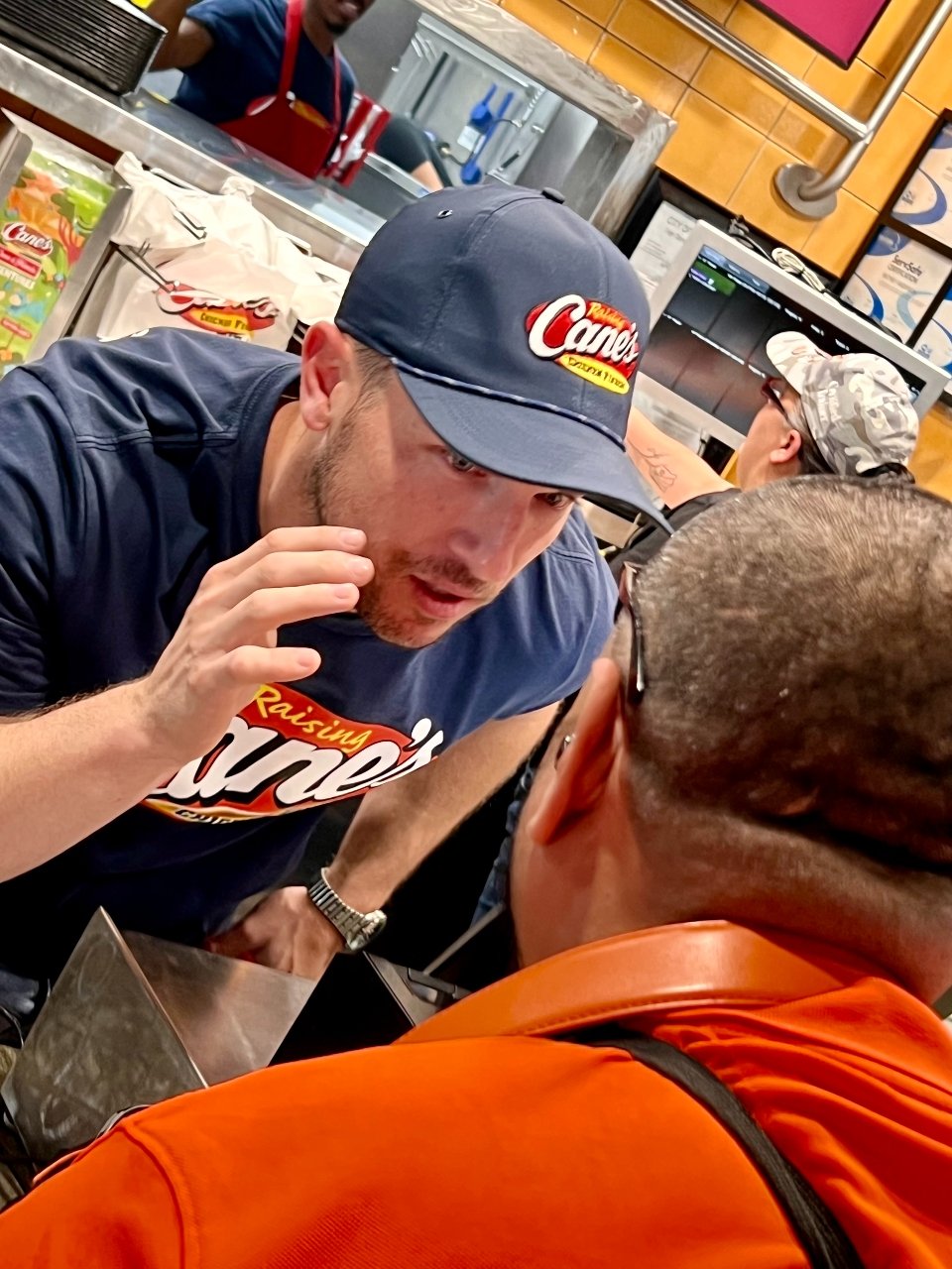 Astros 3rd baseman Alex Bregman worked Raising Cane's drive-thru on  Westheimer while touring 2022 World Series Trophy - ABC13 Houston