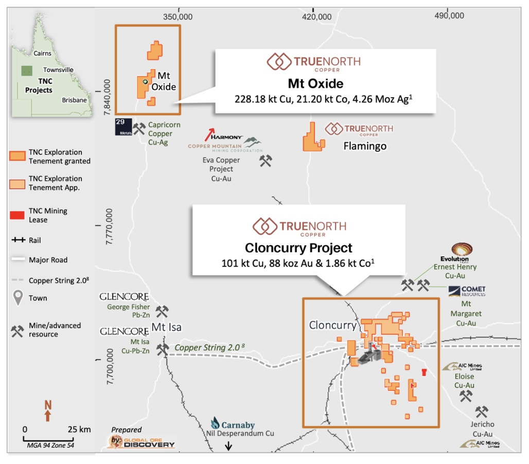  Mt Oxide Project and Cloncurry Project tenements