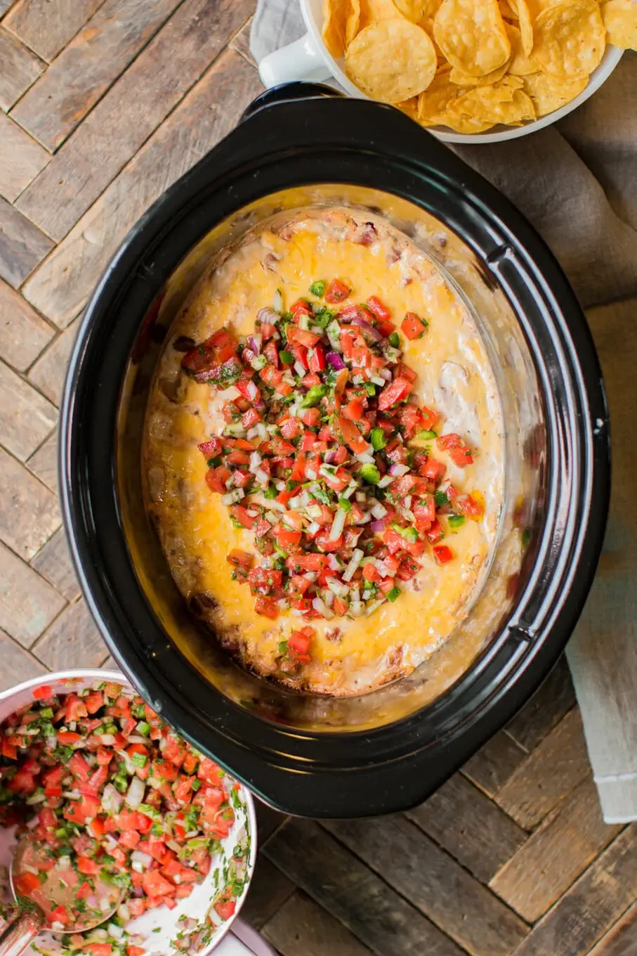 Slow Cooker Buffalo Chicken Dip - Gimme Some Oven