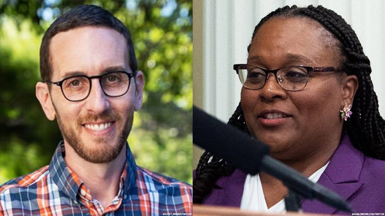 California legislators Scott Wiener and Lori Wilson