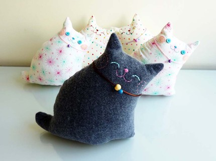 handmade cat plush