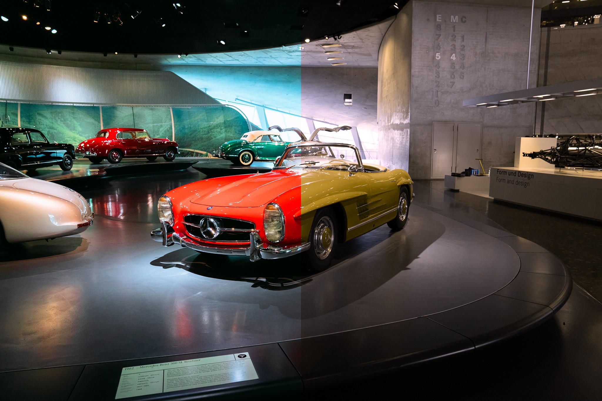 Mercedes-Benz Museum Offers Visual Aids to Color Blind Visitors