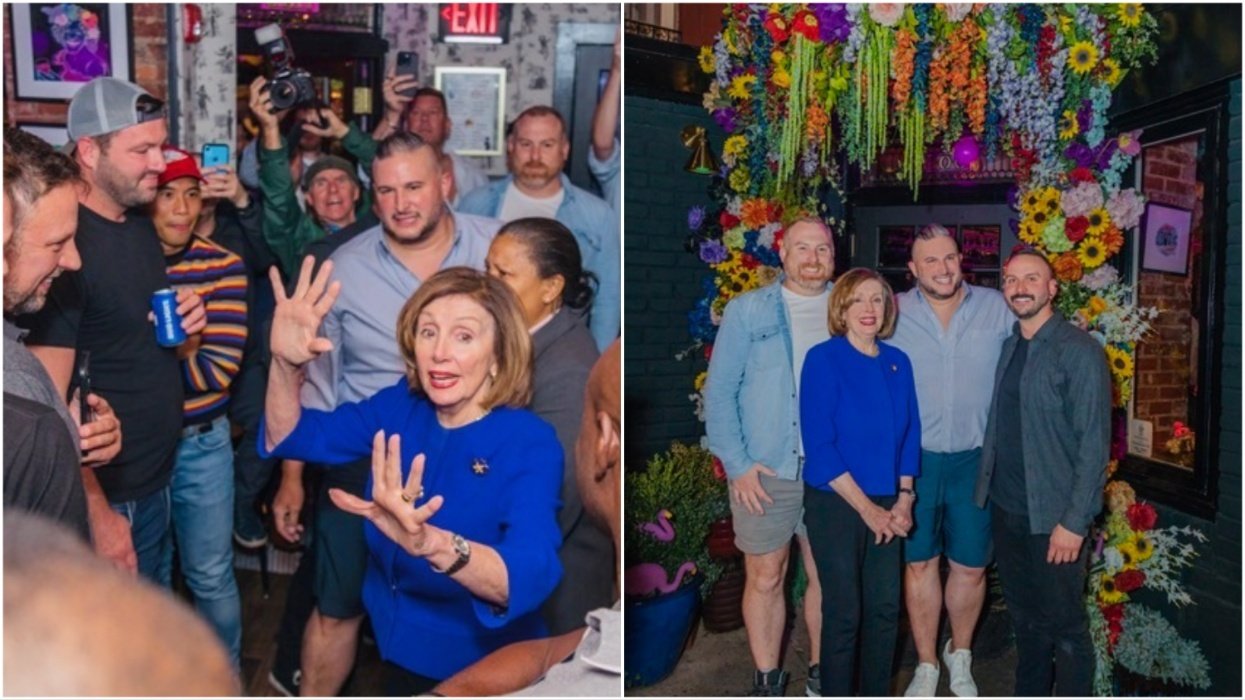 Nanci Pelosi at the Little Gay Pub