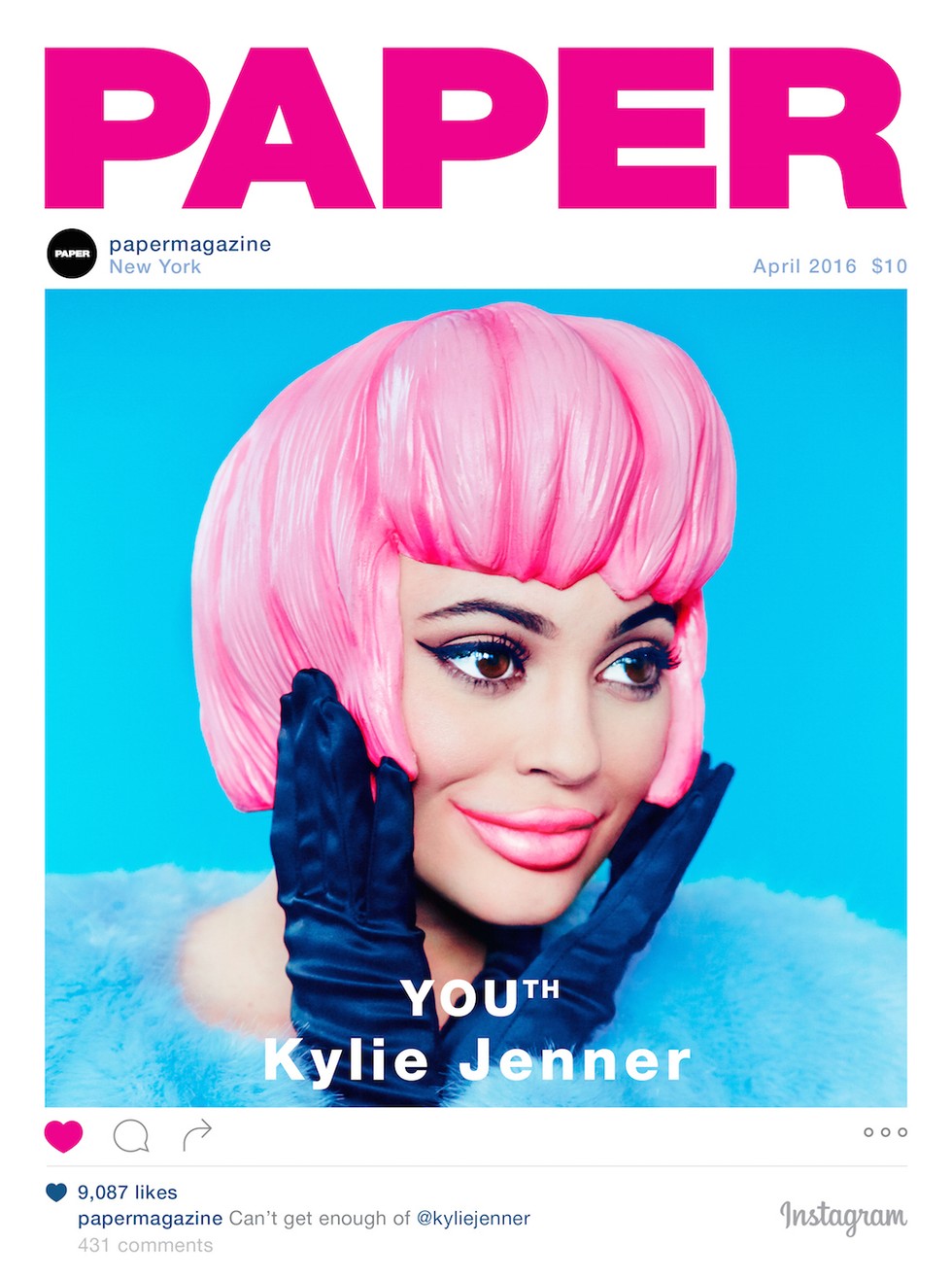 Image result for paper magazine covers kylie