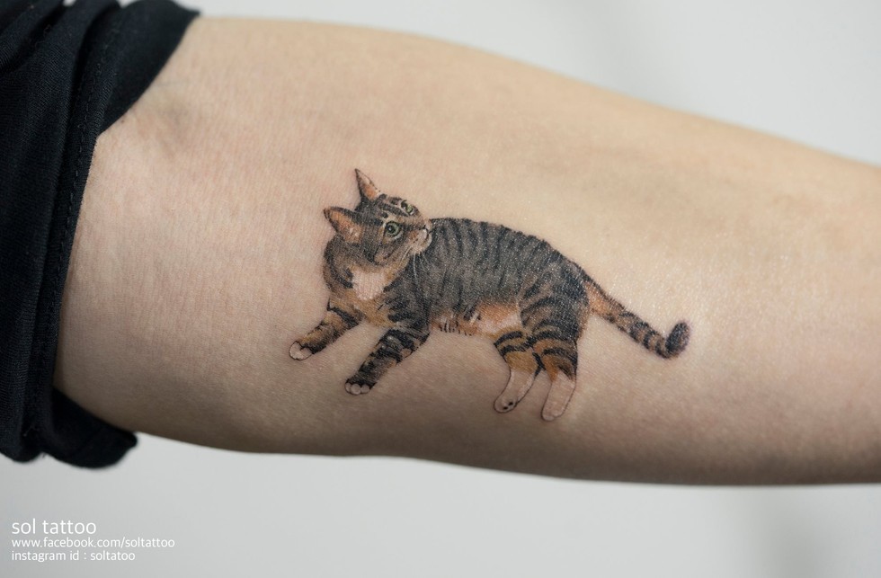 Underground Tattoo Artists Show Their Love for Cats Through Tats - Love