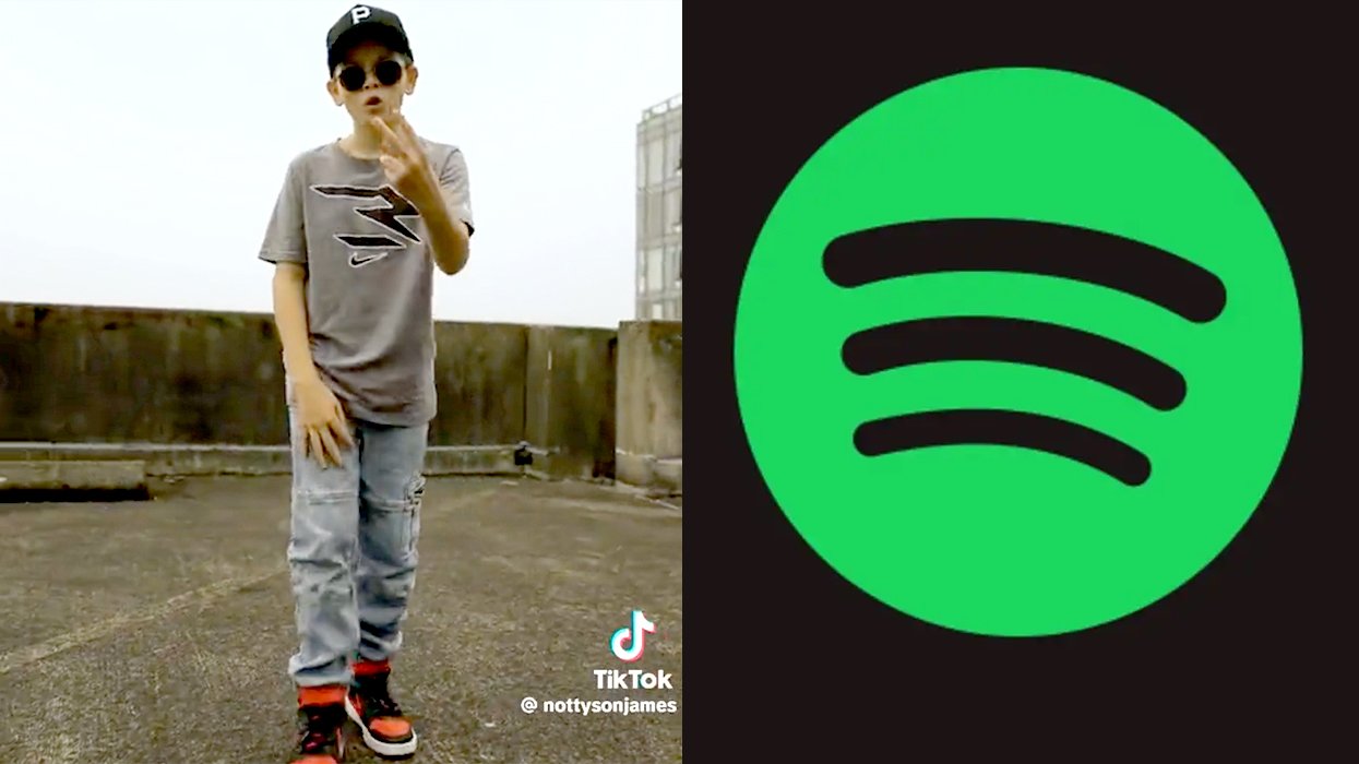 Transphobic Tween Rapper tiktok @nottysonjames Spotify