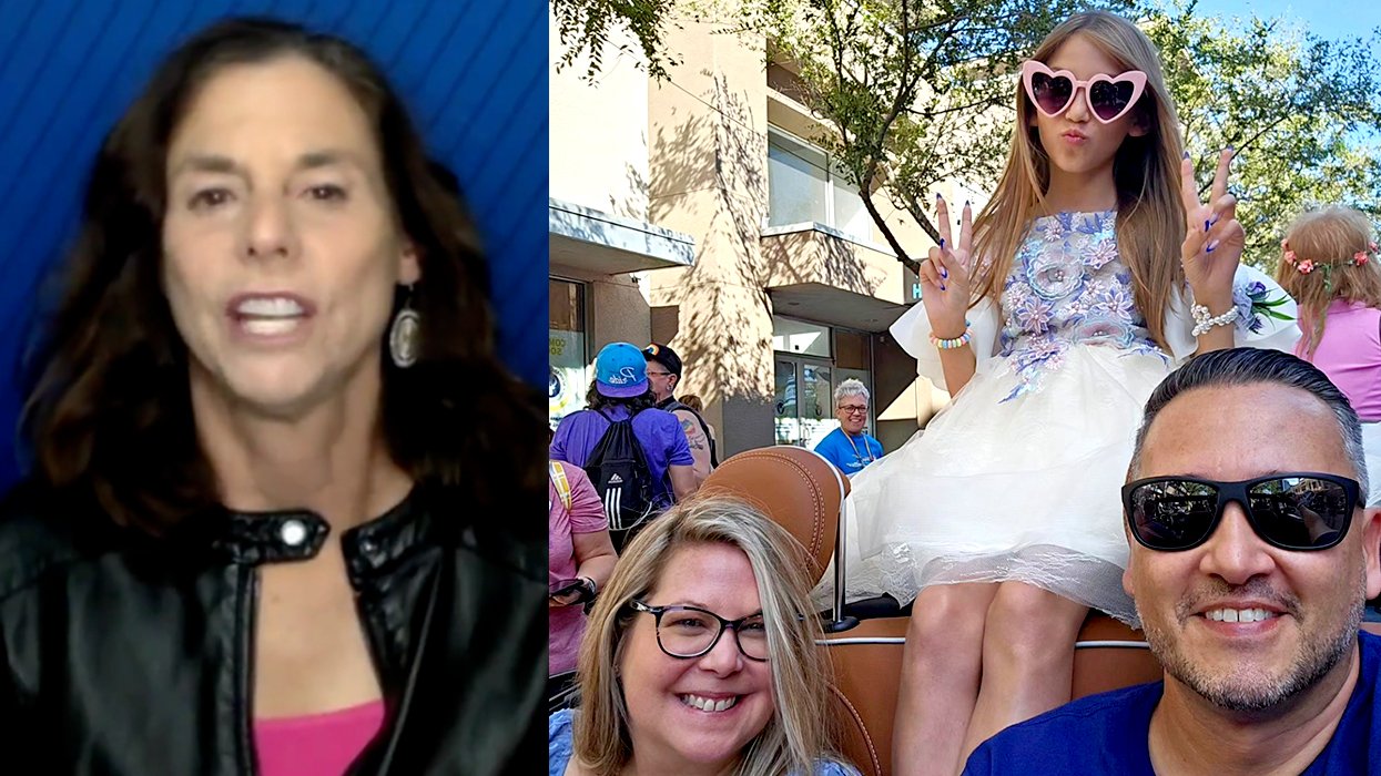 From left: Cheryl Chumley; Orlando Pride Parade Grand Marshal Dempsey Jara and Parents