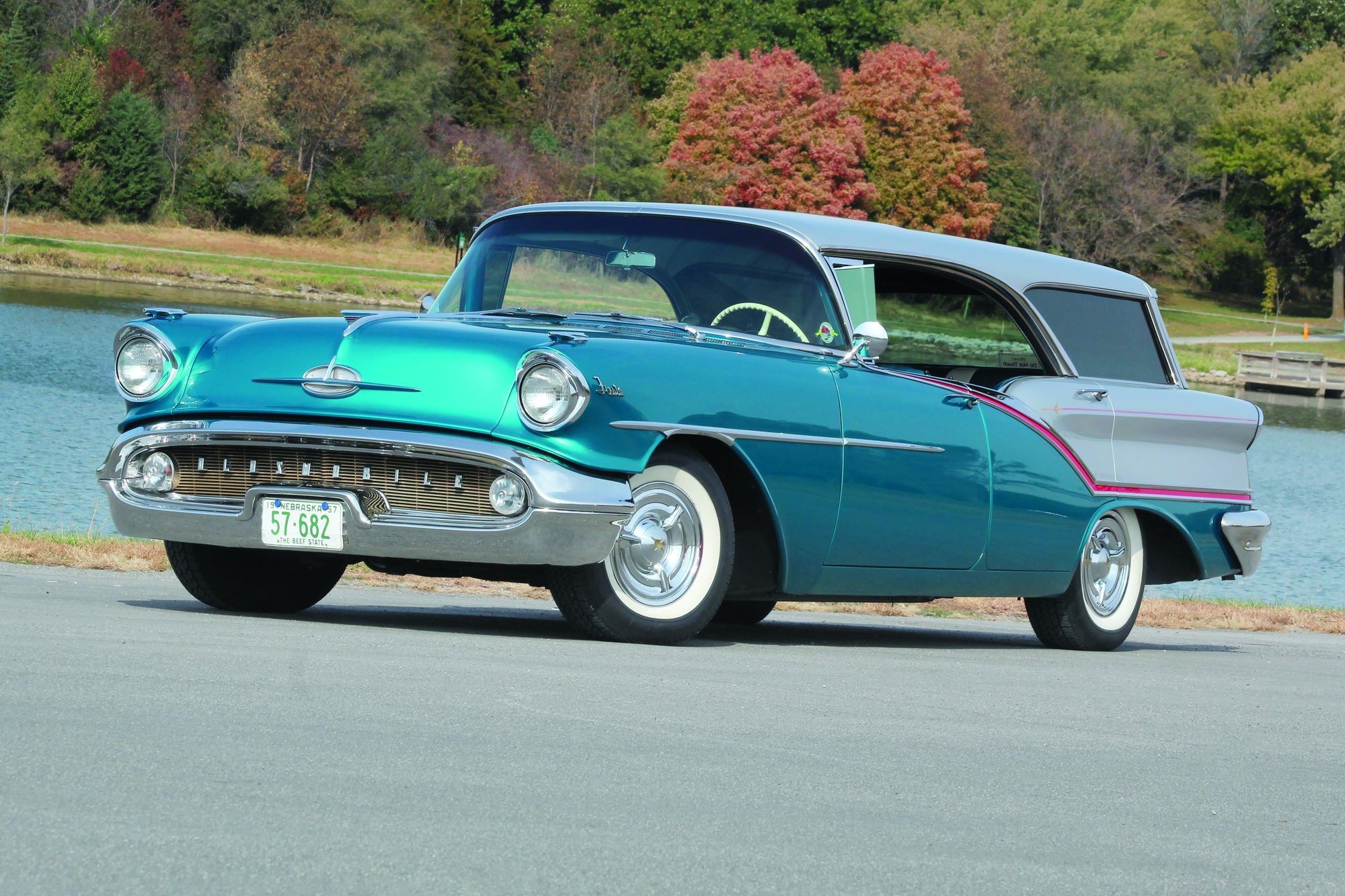 This 1957 Oldsmobile Golden 88 Fiesta Is Packing J-2 Rocket Power