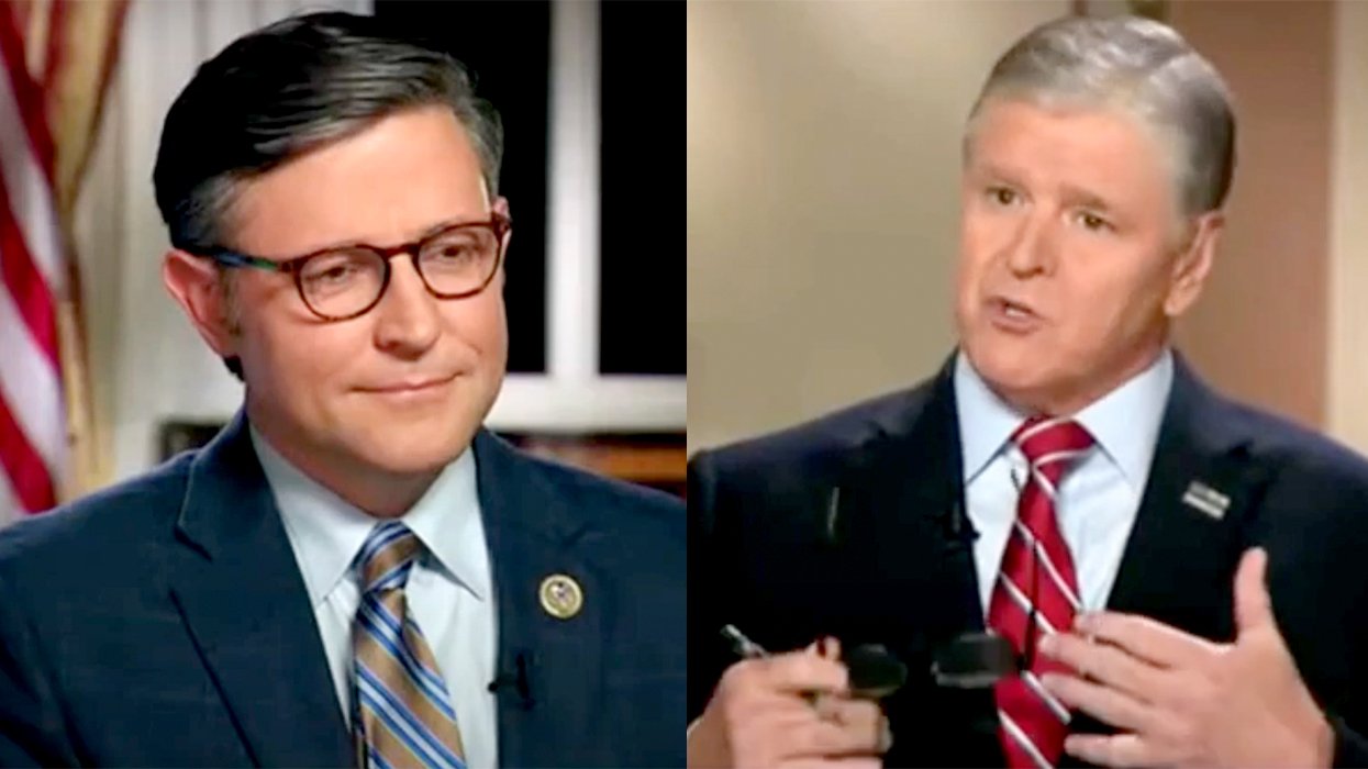 New US House Speaker Mike Johnson Sean Hannity Show Fox News Appearance