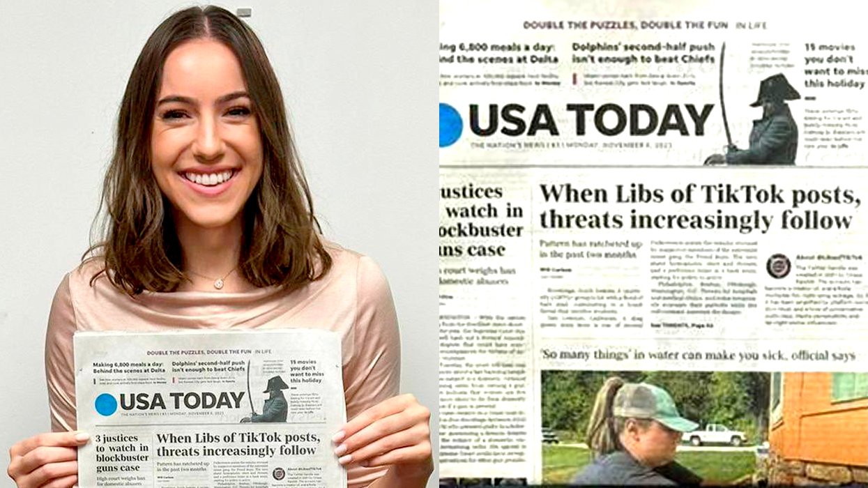 Libs of TikTok Chaya Raichik USA Today Front Page