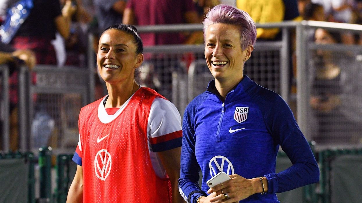 Ali Krieger and Megan Rapinoe