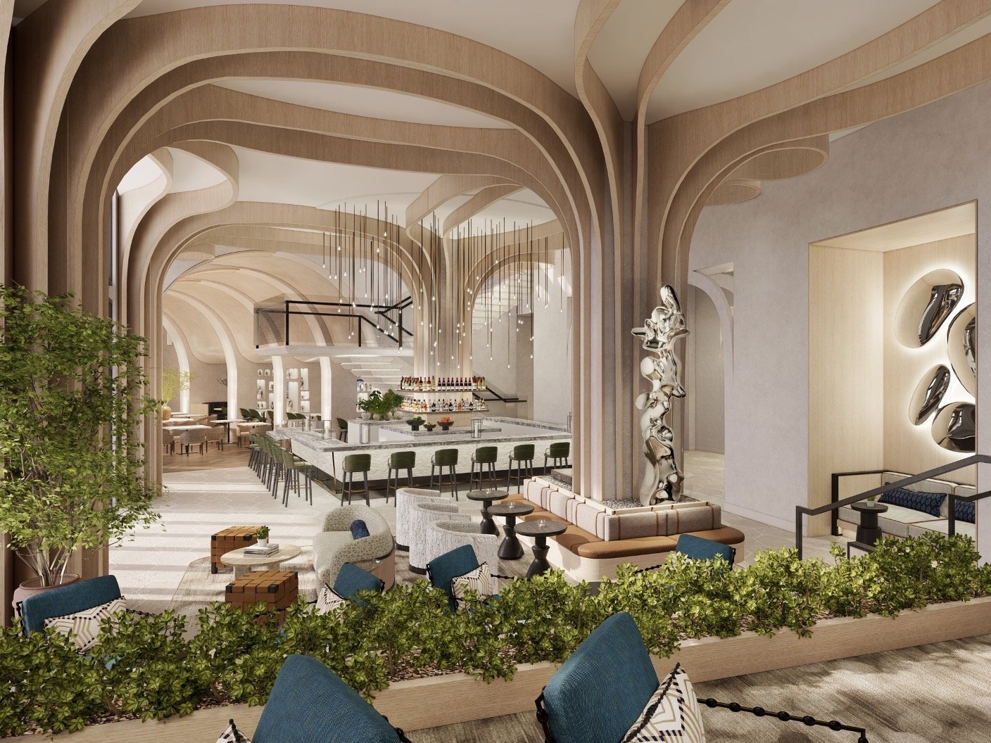 THE HOTEL LOBBY ARCHIVES 【上下セット】 Stunning new San Antonio hotel will house a speakeasy, rooftop bar