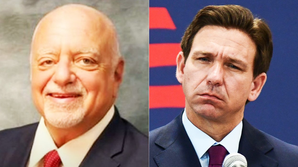 Pete Antonacci and Gov. Ron DeSantis 