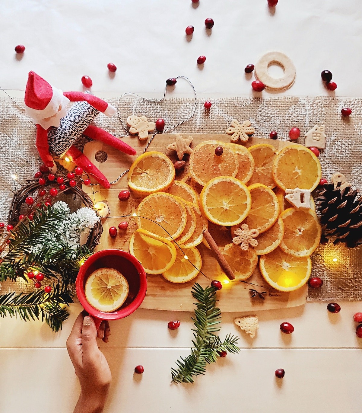 Finally got round to making a dried fruit festive garland, 10/10 would  recommend : r/cottagecore