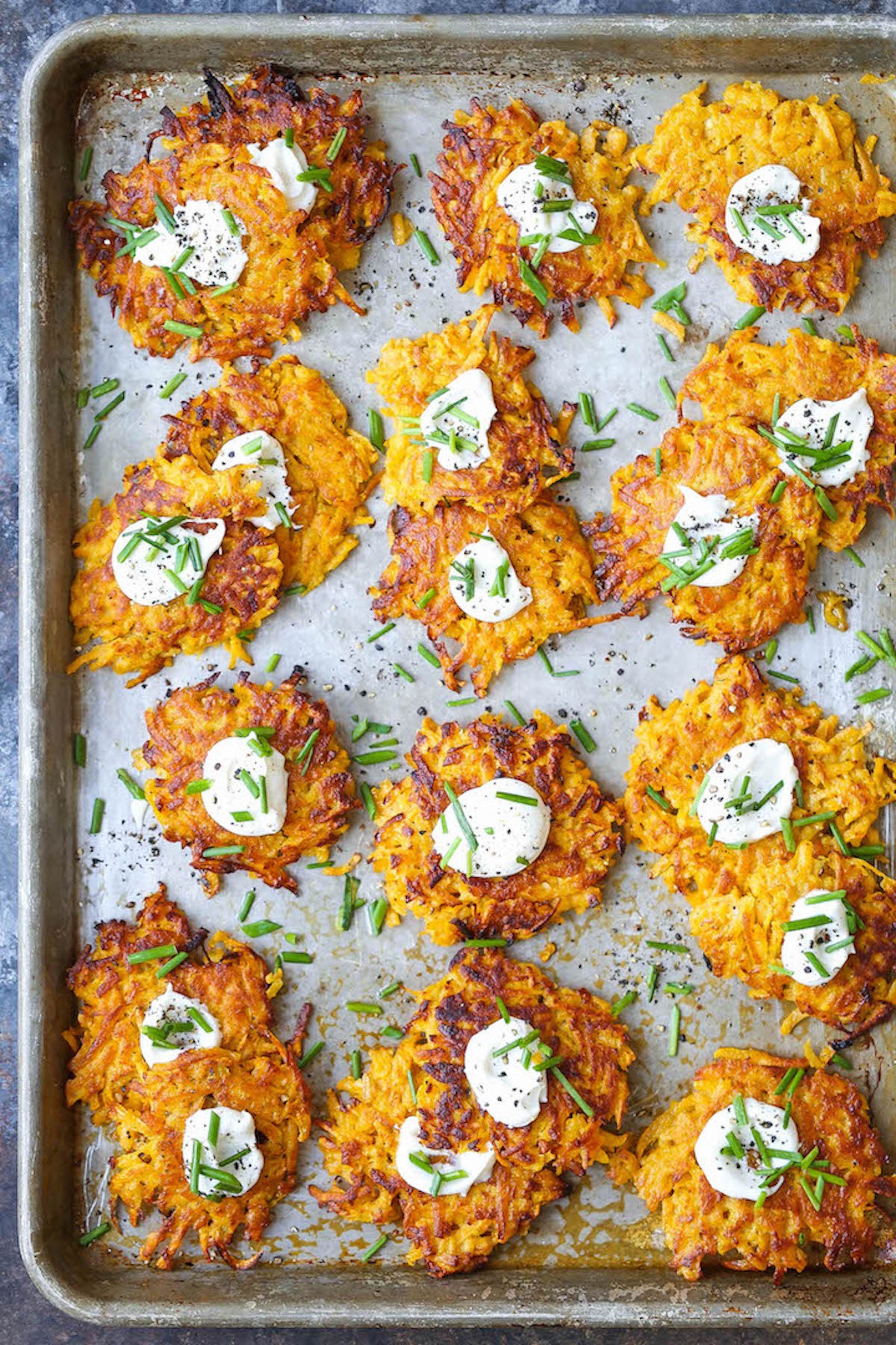 Hungry Couple: Oven Baked Potato Pancakes (Latkes)