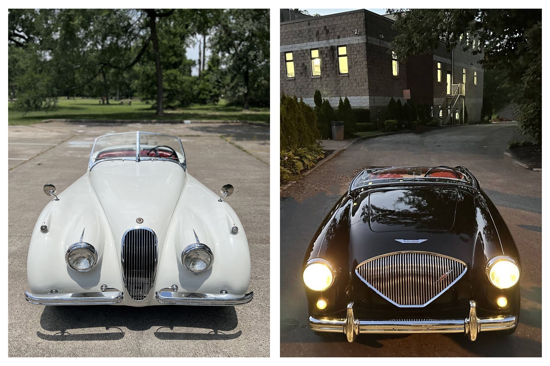 Which Fifties British Roadster Would You Rather Drive: a Jaguar XK120 or an Austin-Healey 100?