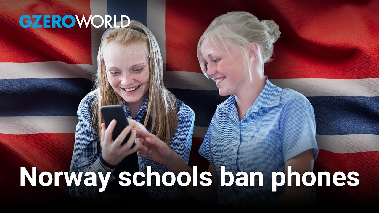 Norges forbud mot skoletelefoner har som mål å gjenvinne «stjålet konsentrasjon», sier statsminister Jonas Støre