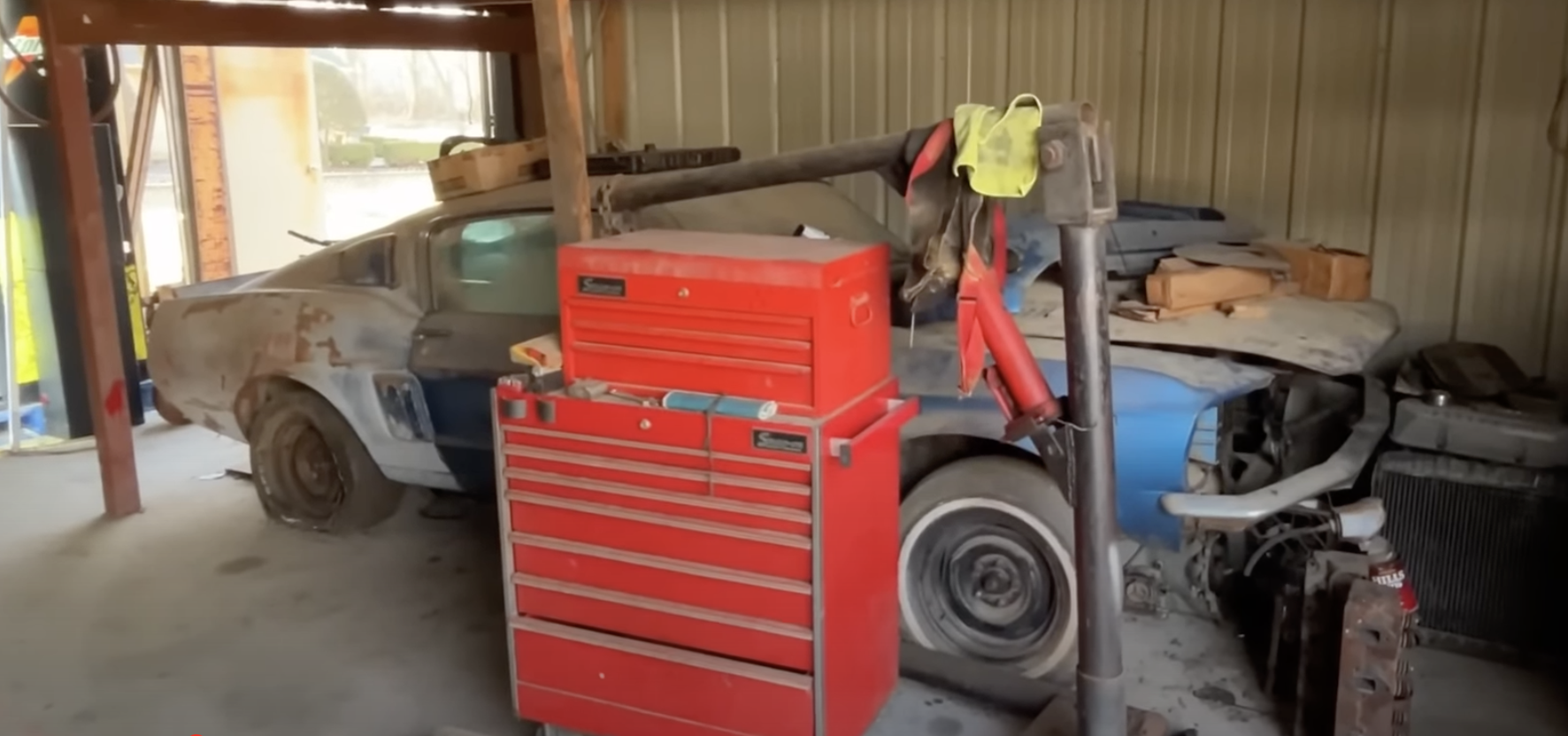 Video: Rare Acapulco Blue 1967 Ford Mustang Shelby GT500 Discovered in Oklahoma Barn Find