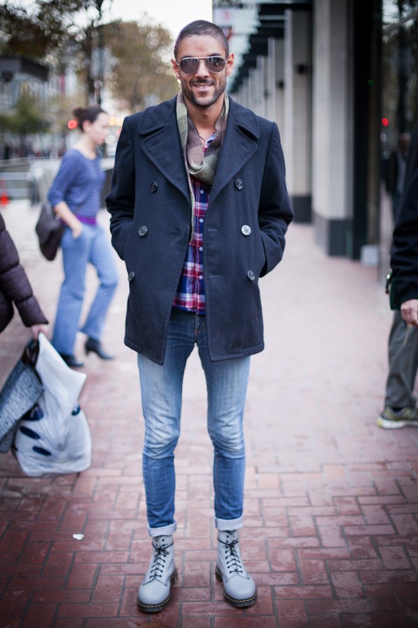 SF Street Style: 415 Tattoo + Grey Dr. Martens in Union Square - 7x7 ...