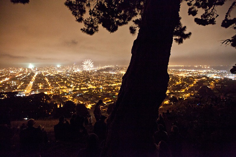 Image result for Bernal Heights Park Fireworks