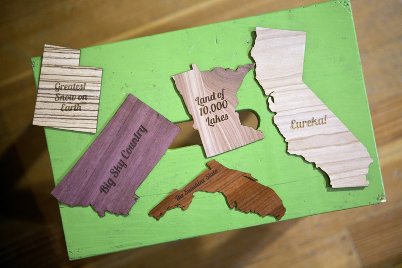 Scenes of the City Woodcut Maps 7x7 Bay Area