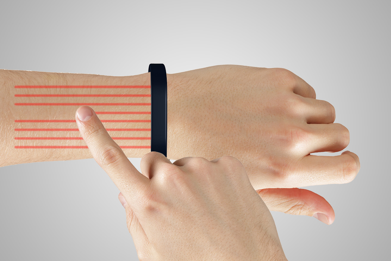 Pijnboom Billy slikken Cicret Bracelet Will Turn Your Arm Into a Touchscreen - 7x7 Bay Area