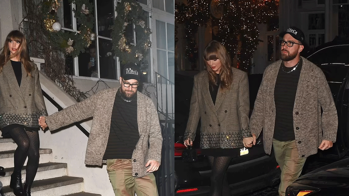 Taylor Swift and Travis Kelce suit up on romantic date amid engagement rumors - Telegraph